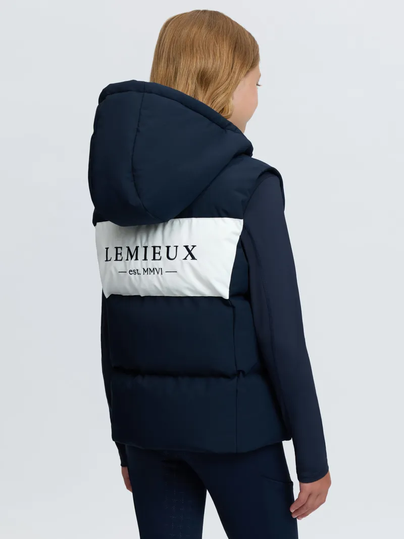 LeMieux Young Rider Joey Hooded Gilet in Navy-3