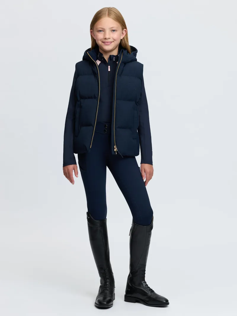 LeMieux Young Rider Joey Hooded Gilet in Navy-5