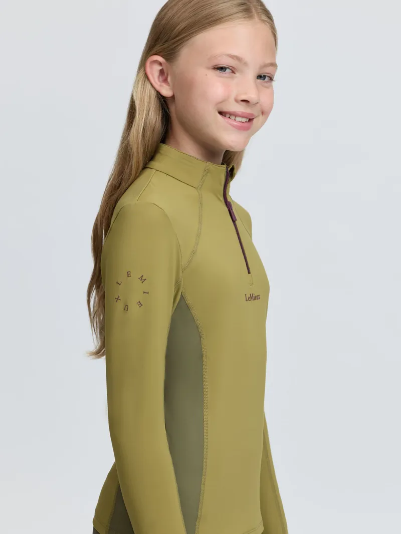 LeMieux Young Rider Classique Base Layer Gooseberry-3