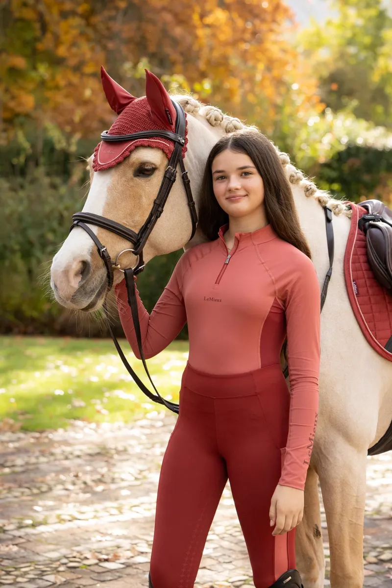  LeMieux Young Rider Classique Base Layer in Spiced Earth-6