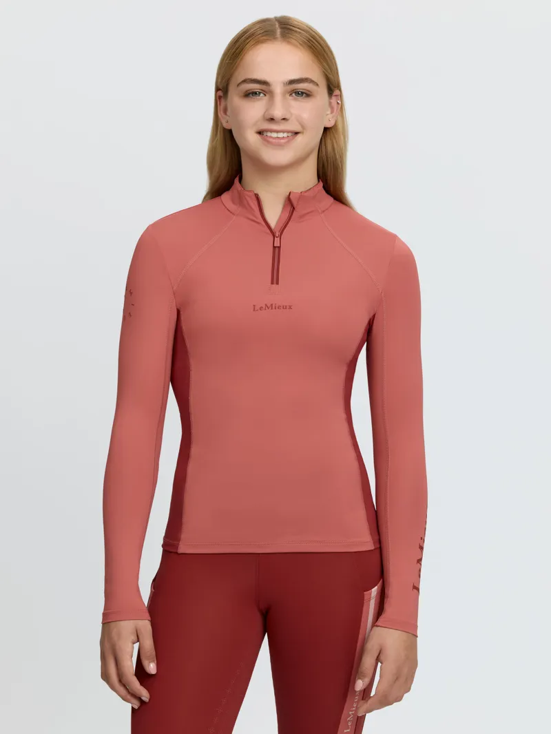  LeMieux Young Rider Classique Base Layer in Spiced Earth-1