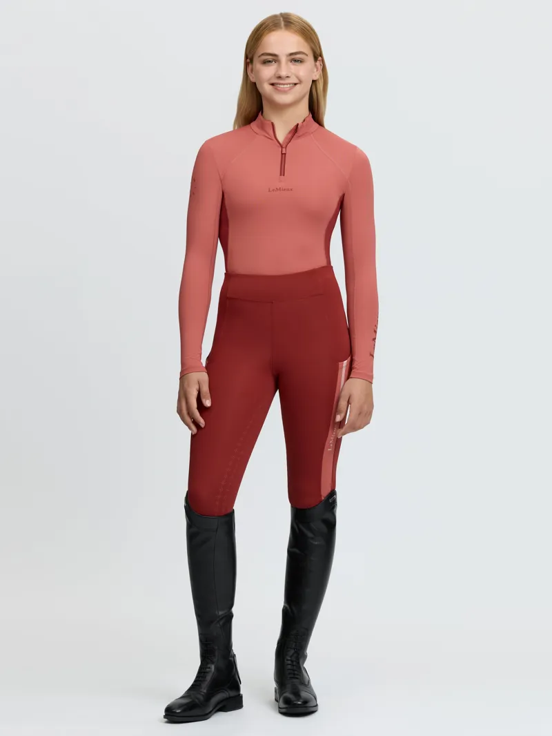  LeMieux Young Rider Classique Base Layer in Spiced Earth-5
