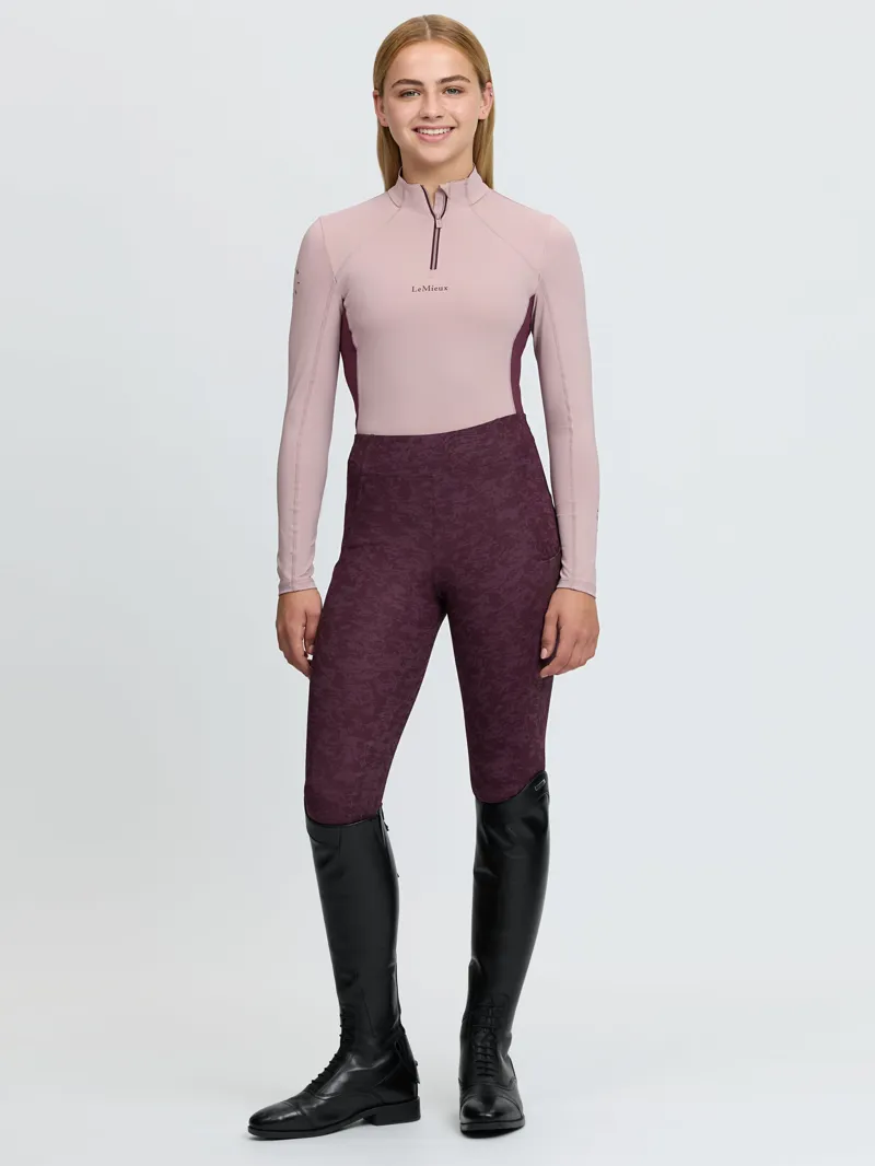  LeMieux Young Rider Classique Base Layer in Wild Rose-5