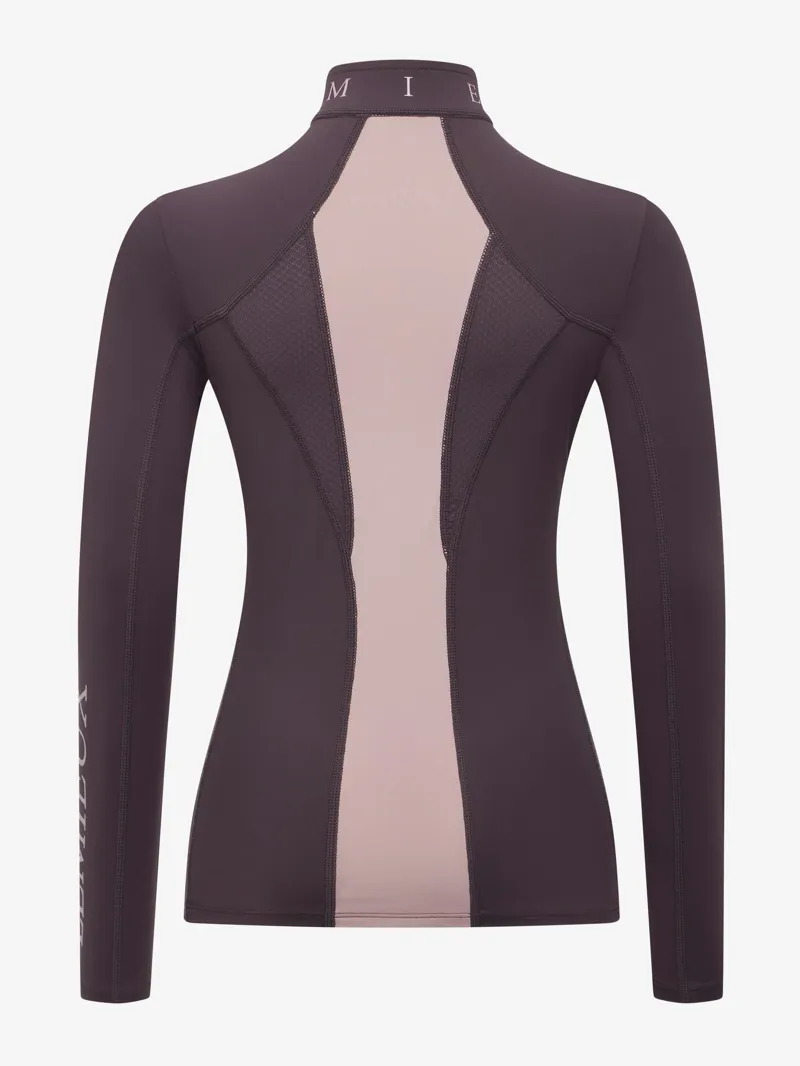 LeMieux Young Rider Mia Mesh Base Layer in Cocoa-1