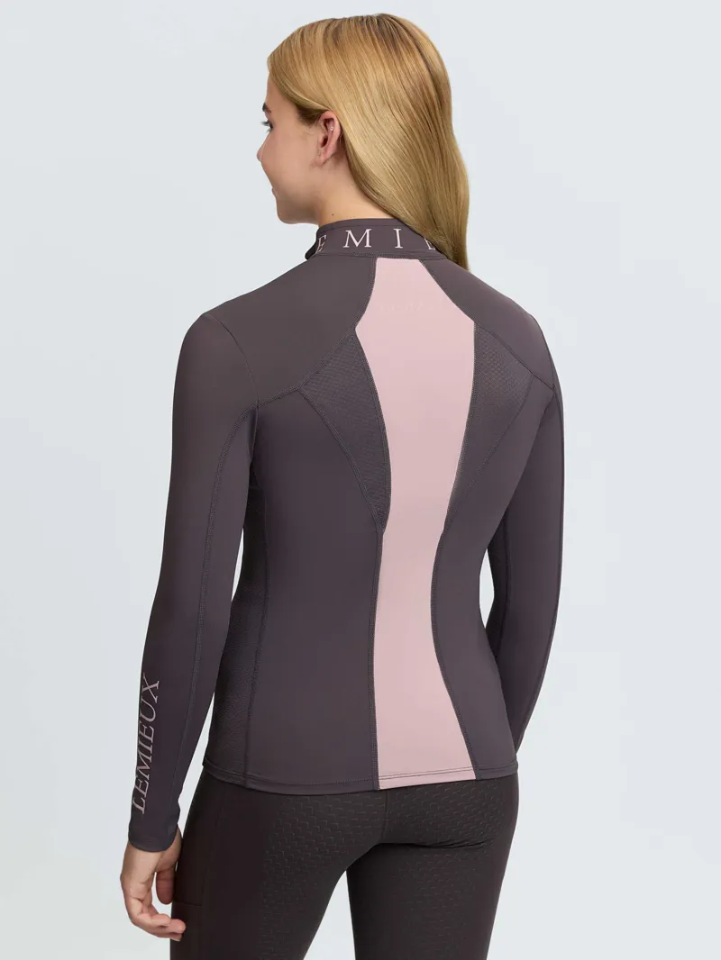 LeMieux Young Rider Mia Mesh Base Layer in Cocoa-3