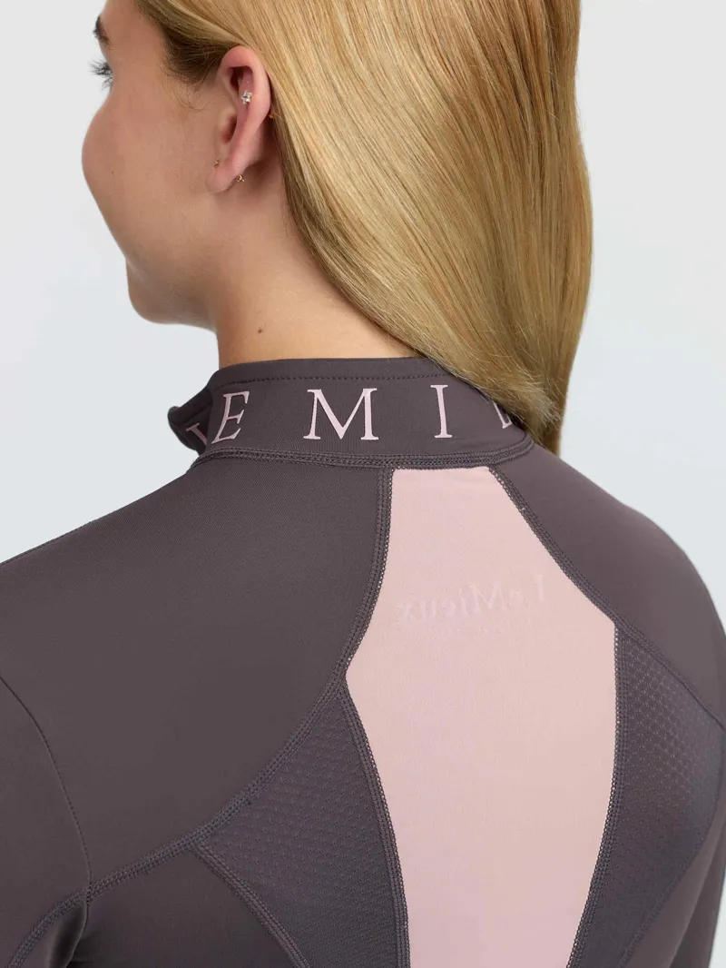LeMieux Young Rider Mia Mesh Base Layer in Cocoa-5