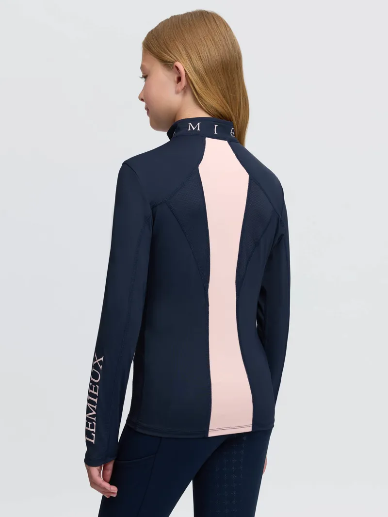 LeMieux Young Rider Mia Mesh Base Layer in Navy-3