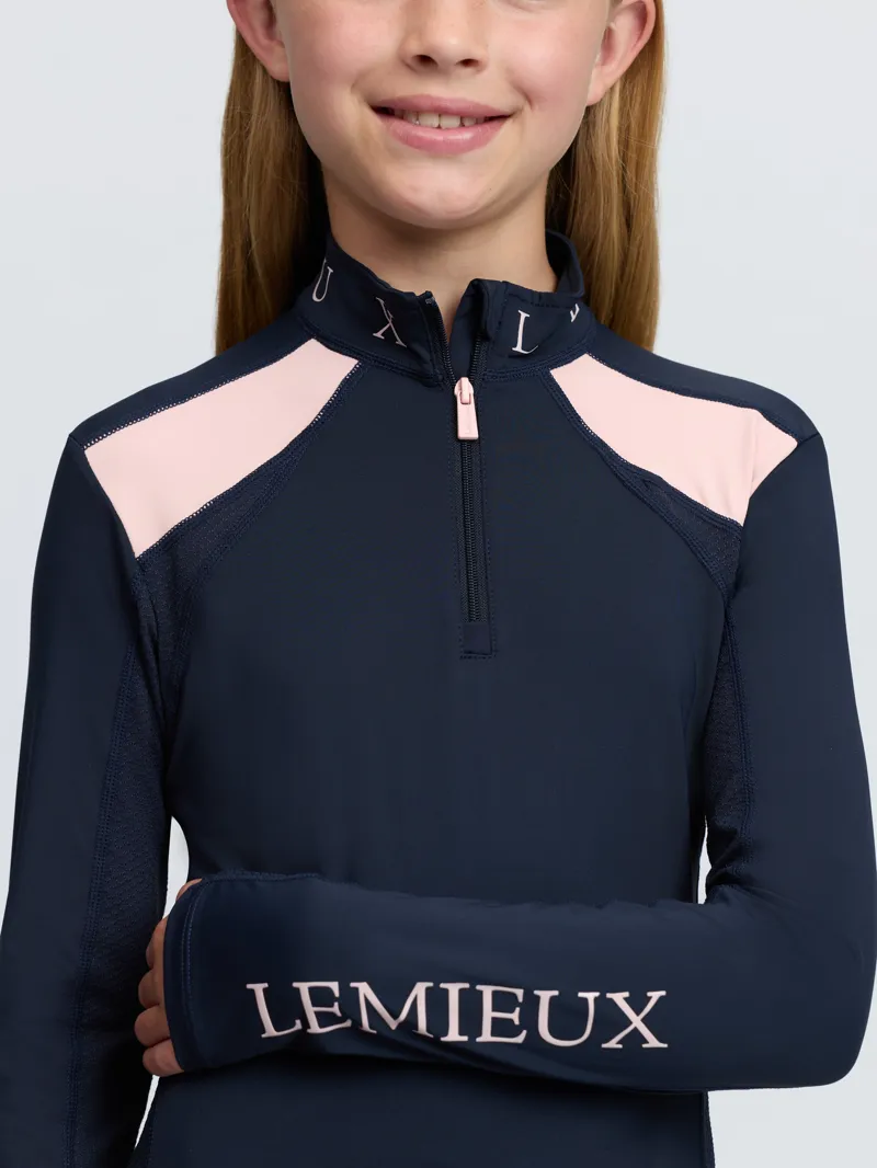 LeMieux Young Rider Mia Mesh Base Layer in Navy-5