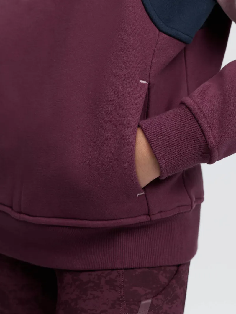 LeMieux Young Rider Viola Quarter Zip Sweat in Bramble-2