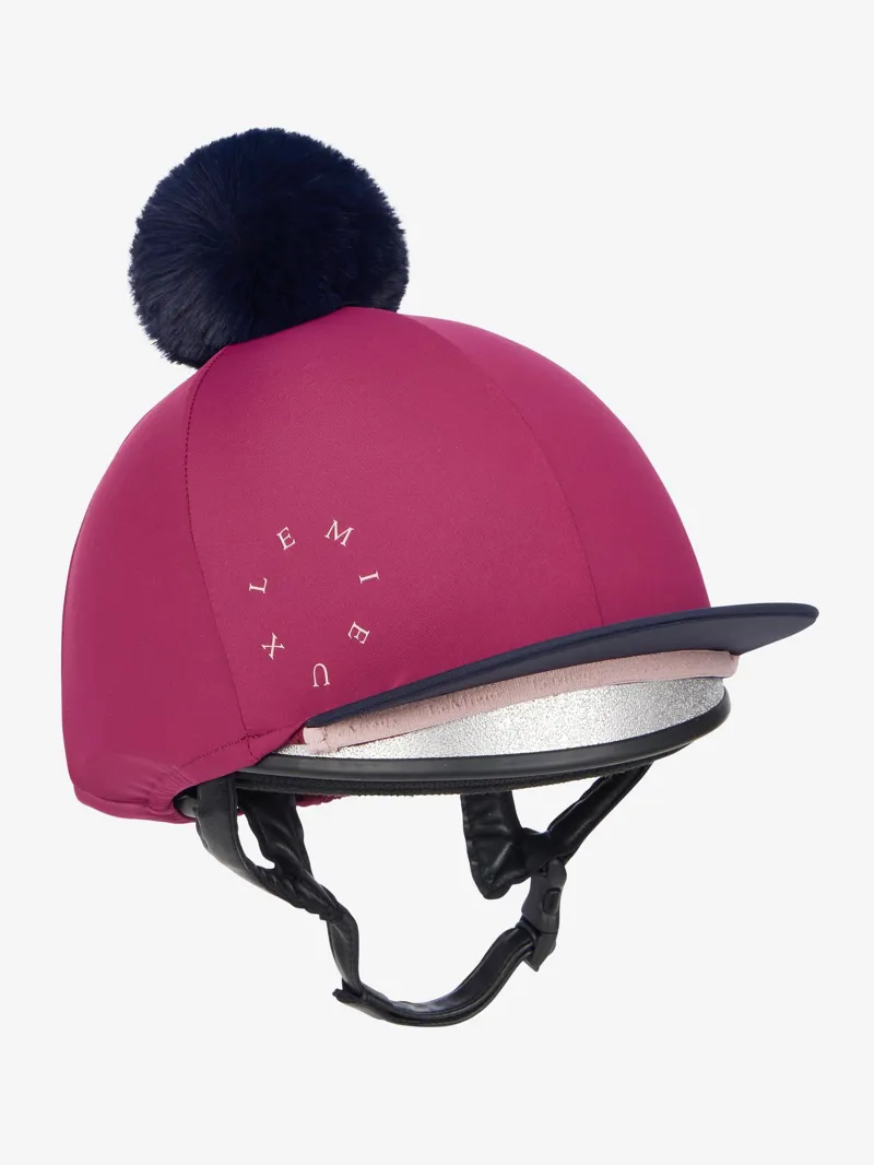 LeMieux Classique Pom Hat Silk in Blackberry