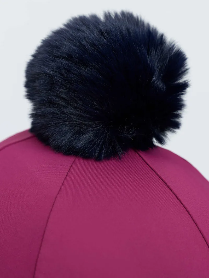 LeMieux Classique Pom Hat Silk in Blackberry-5
