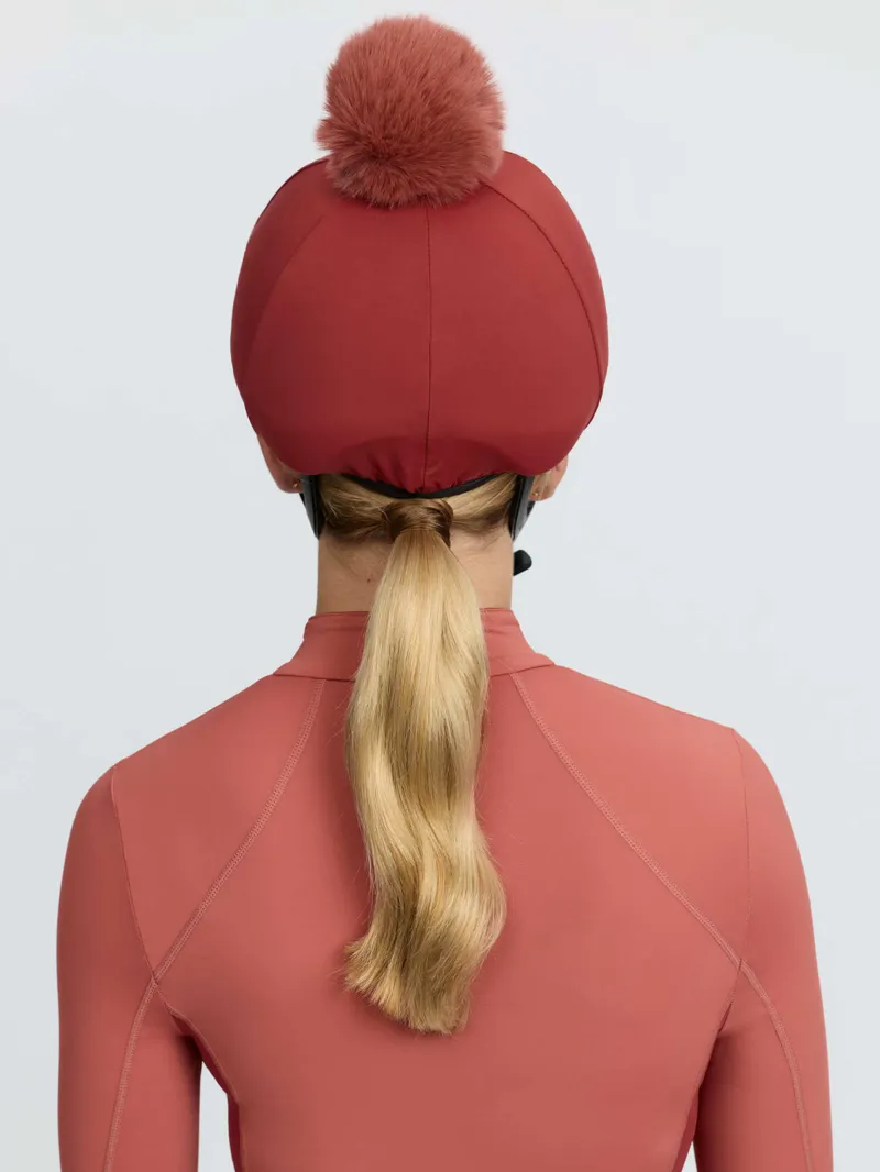  LeMieux Classique Pom Hat Silk in Russet-4