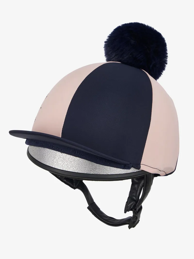 LeMieux Harlequin Hat Silk in Navy and Petal