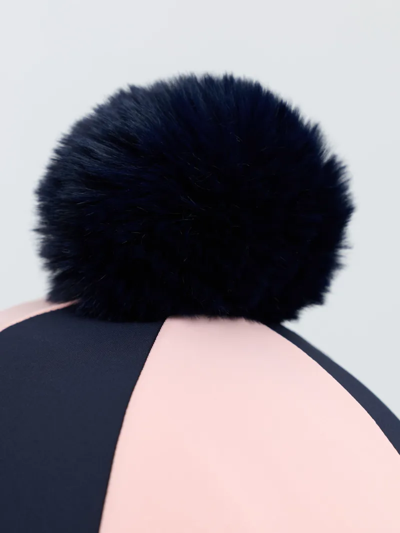 LeMieux Harlequin Hat Silk in Navy and Petal-5