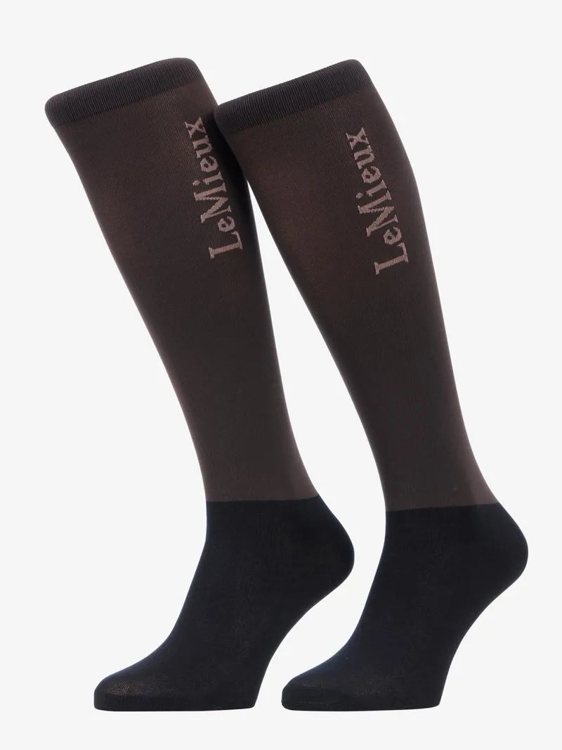 LeMieux Competition Socks 2-Pack in Cocoa