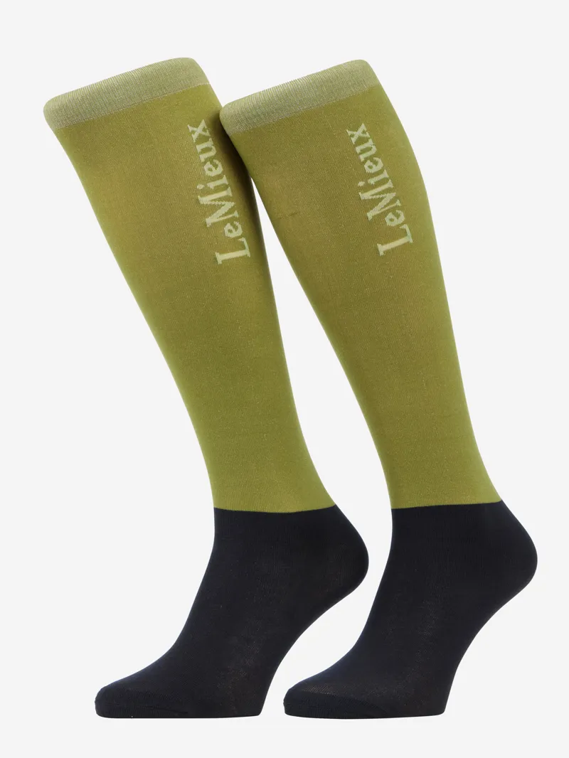 LeMieux Competition Socks 2-Pack in Gooseberry