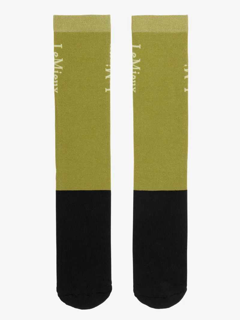LeMieux Competition Socks 2-Pack in Gooseberry-1