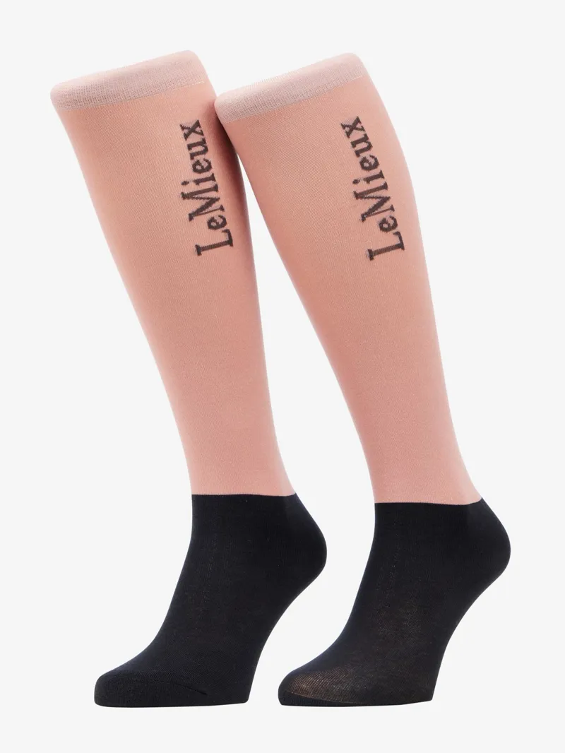 LeMieux Competition Socks 2-Pack in Wild Rose