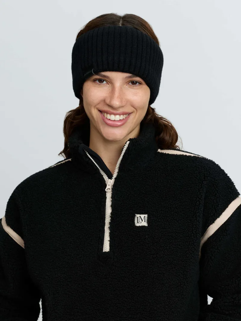  LeMieux Clara Ribbed Headband Black-2