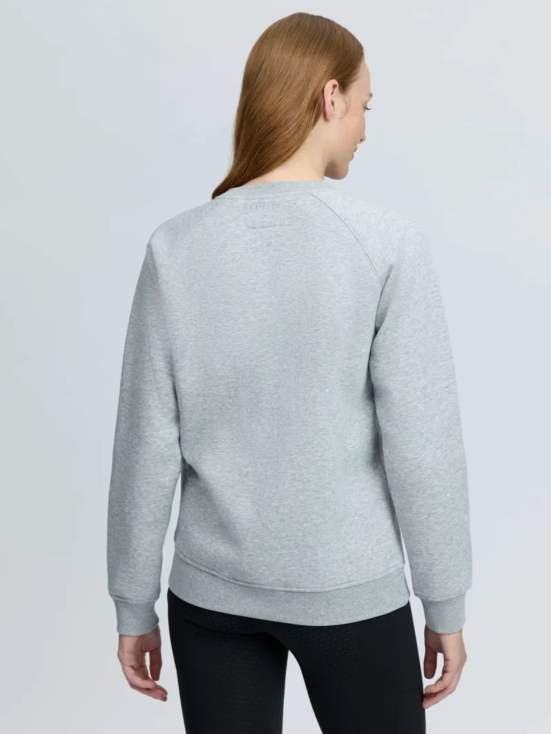 LeMieux Vida Varsity Crew Neck Sweat in Grey Marl-2