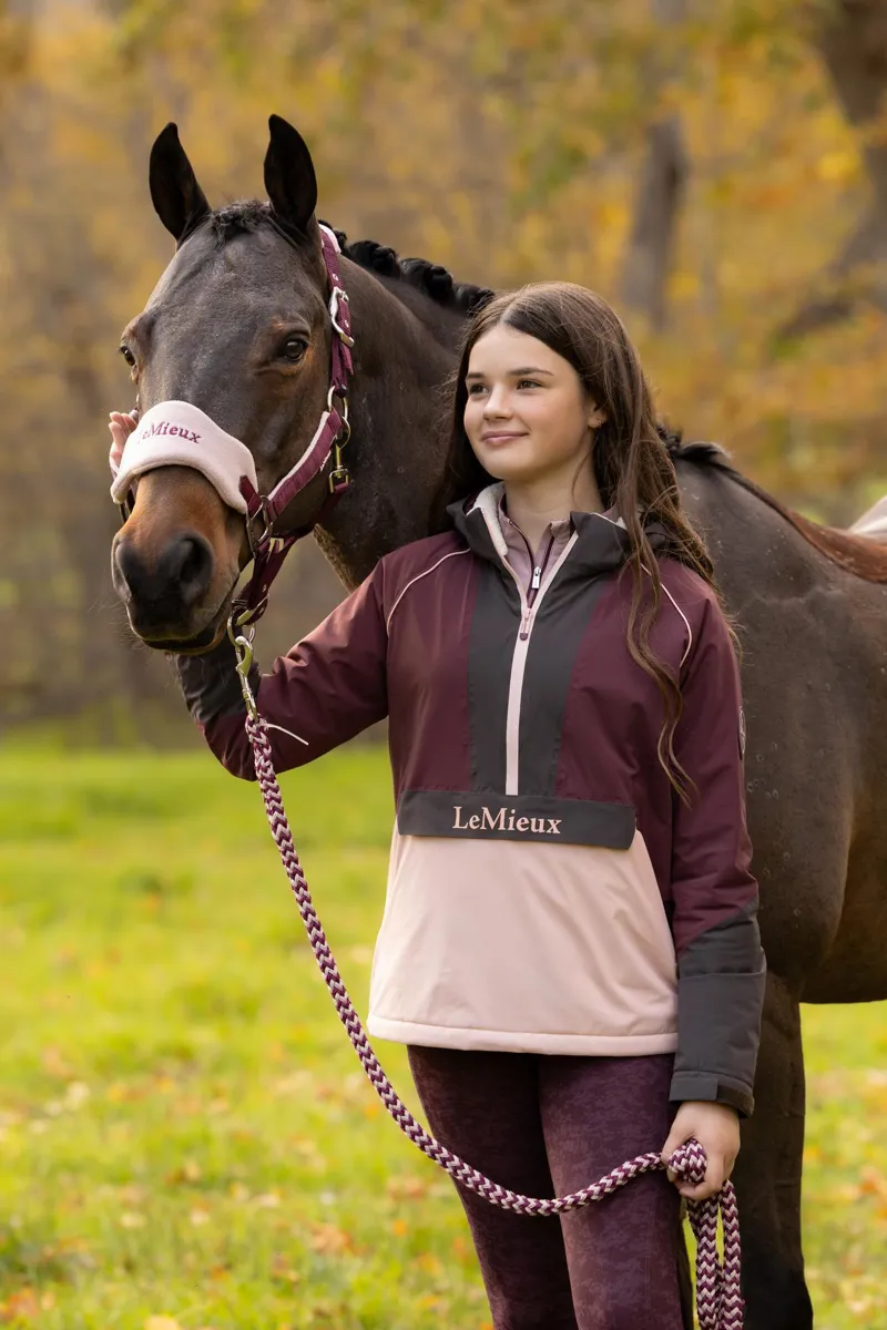 LeMieux Young Rider Bailey Waterproof Anorak in Bramble-5