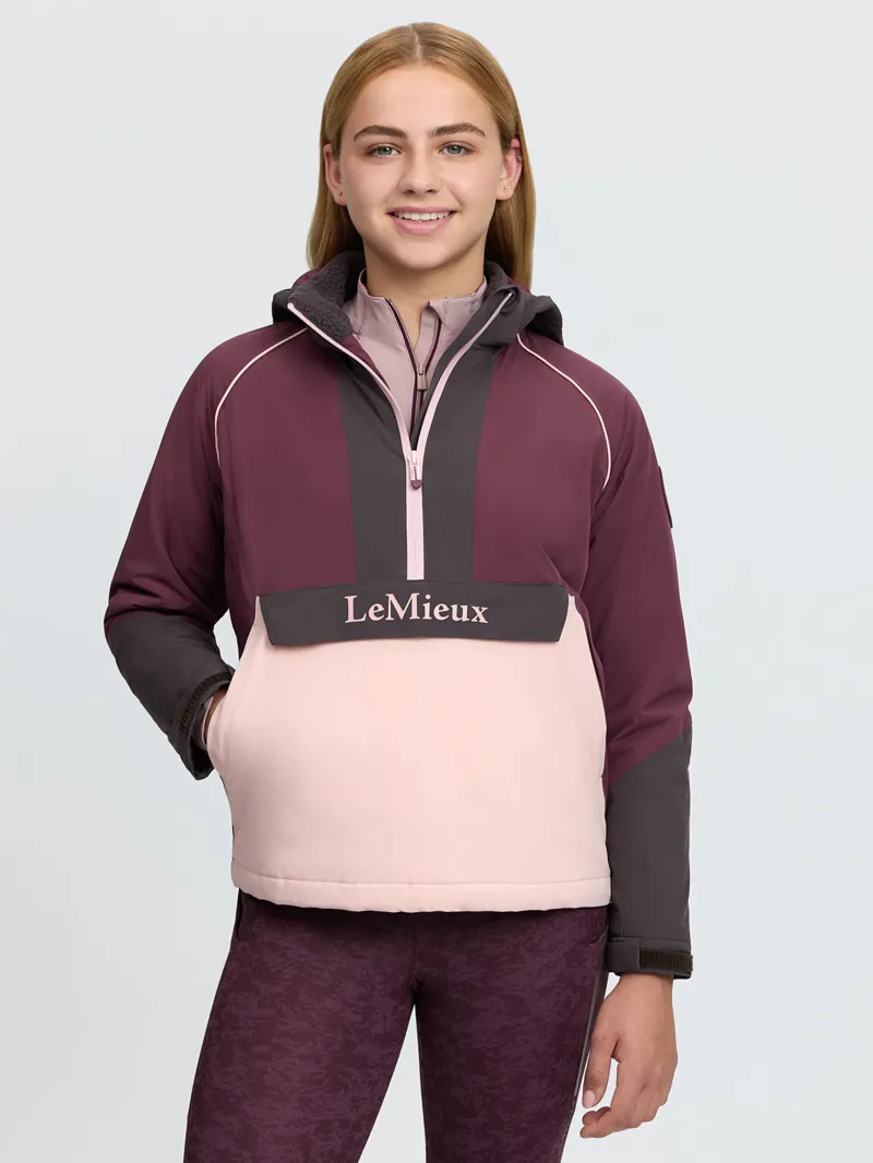 LeMieux Young Rider Bailey Waterproof Anorak in Bramble-1