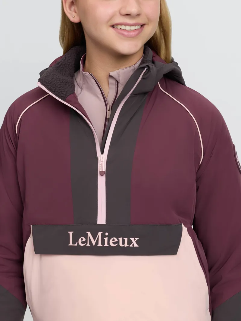 LeMieux Young Rider Bailey Waterproof Anorak in Bramble-4