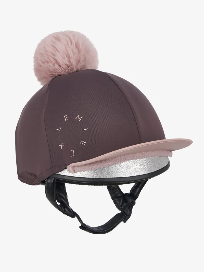  LeMieux Classique Pom Hat Silk in Cocoa-1