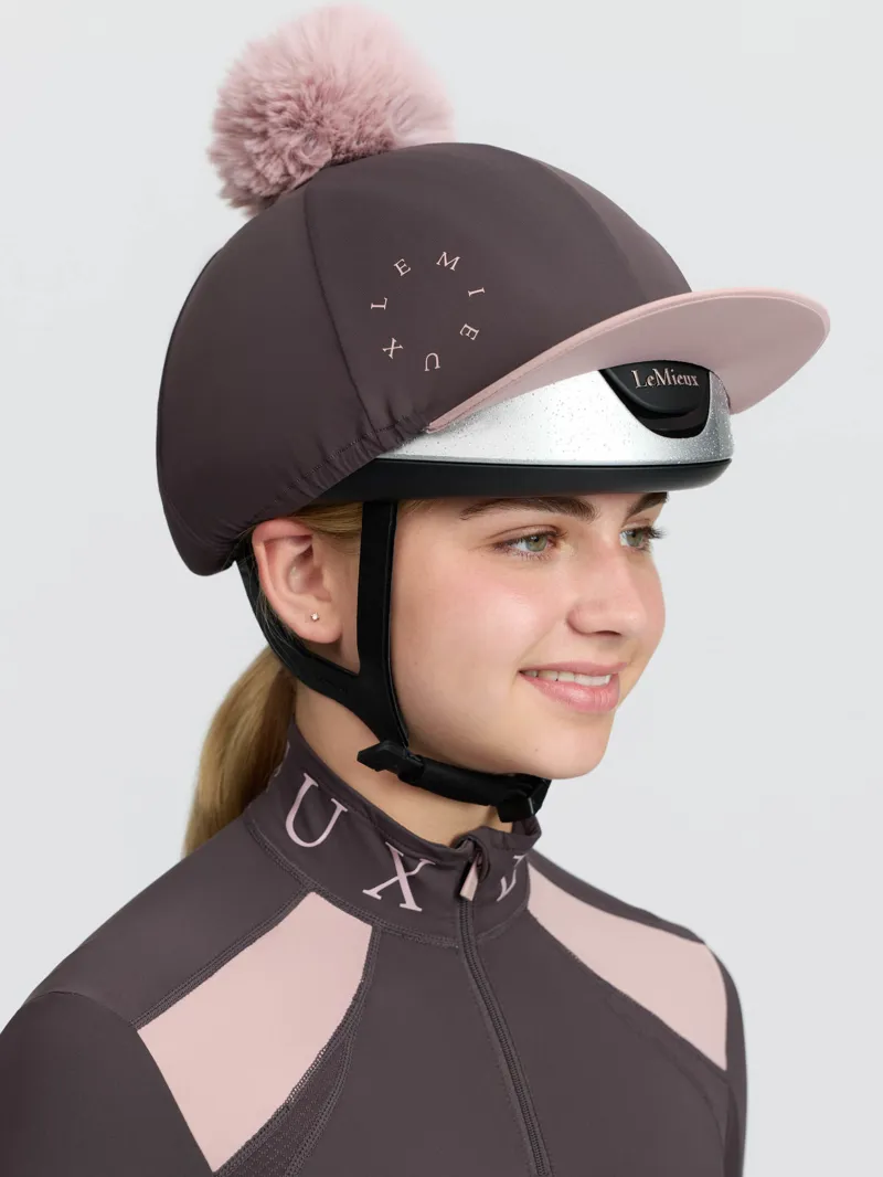  LeMieux Classique Pom Hat Silk in Cocoa-3