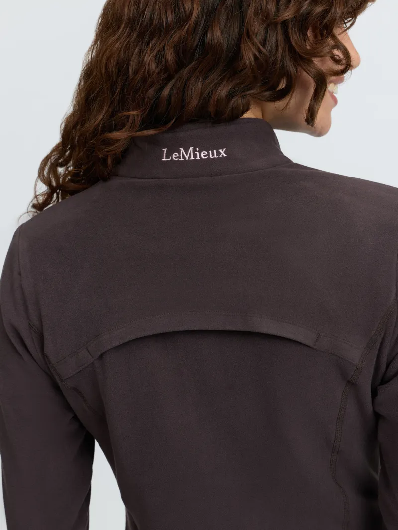 LeMieux Frances Quarter Zip Fleece in Cocoa-4