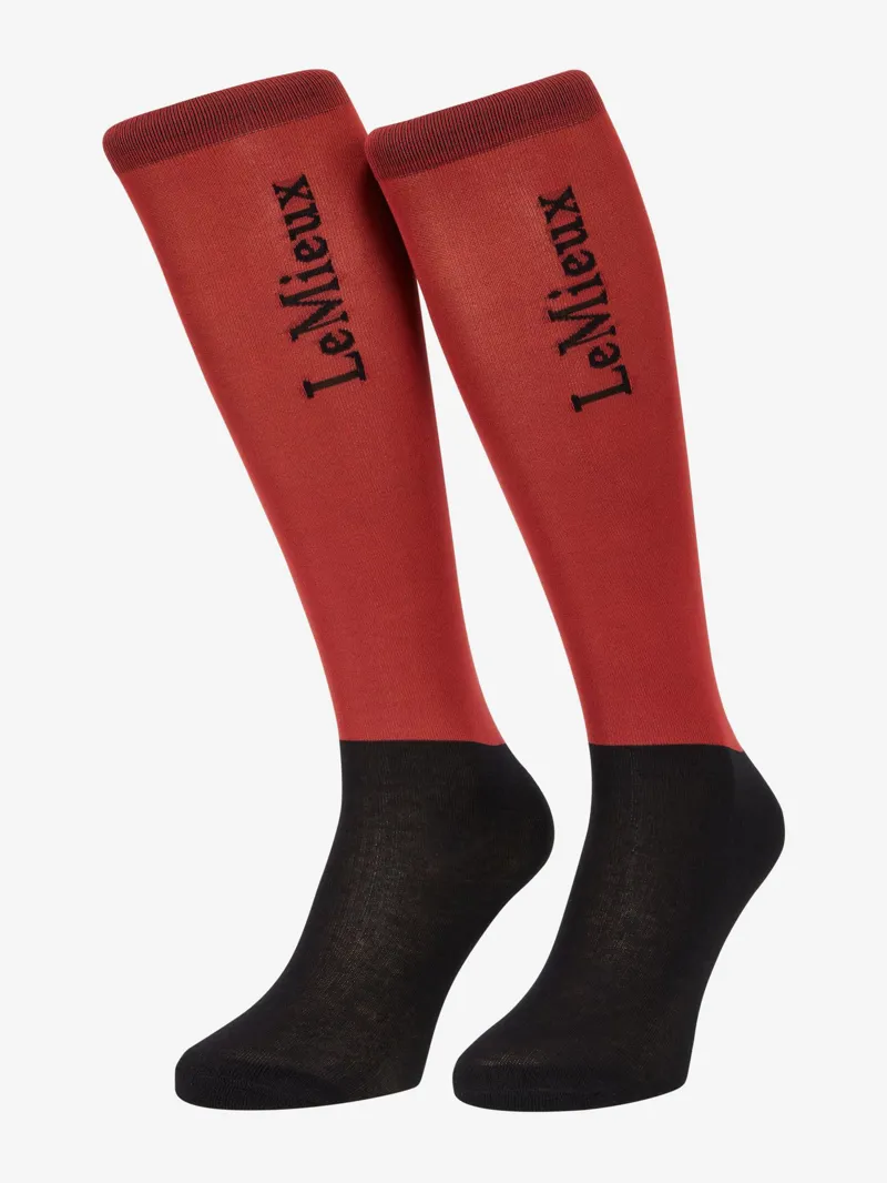 LeMieux Competition Socks 2-Pack in Russet