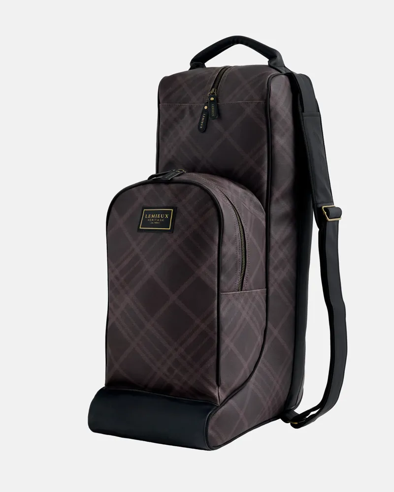 LeMieux Boot and Hat Bag Heritage Cocoa-1