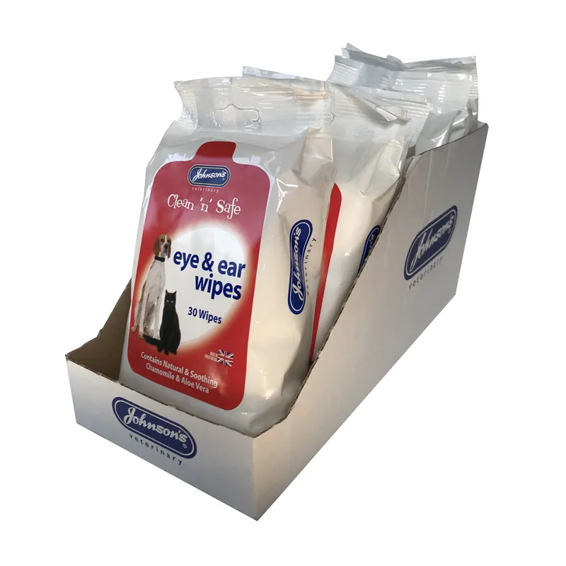 Johnson's Vetinary Clean 'n' Safe Eye and Ear Wipes