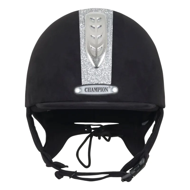 Champion Junior X-Air Dazzle Plus Peaked Helmet Black/Silver-2