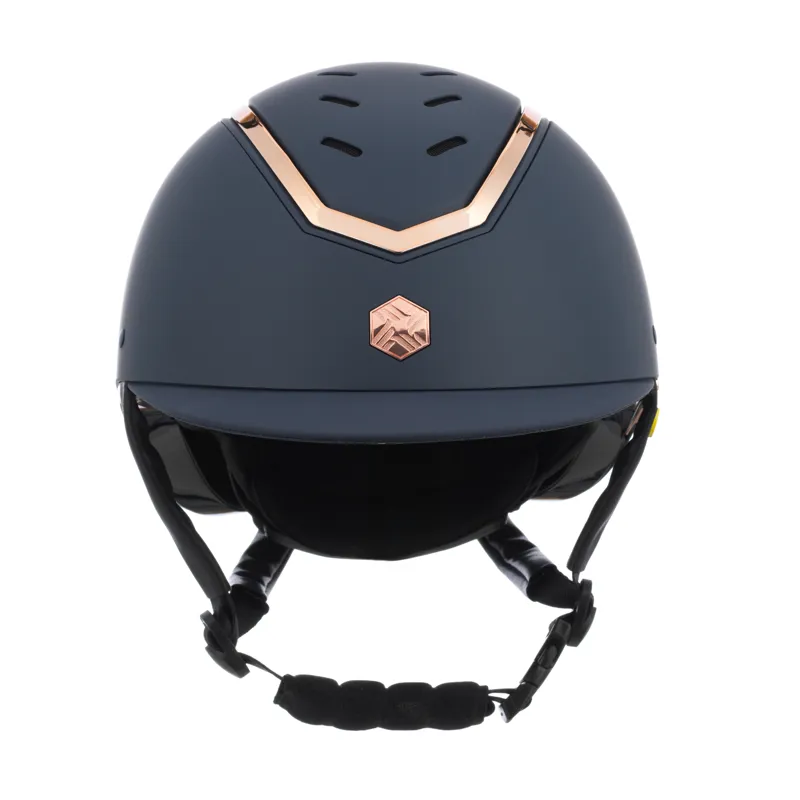 Charles Owen Kylo Navy Matte/ Rose Gold With Mips-1