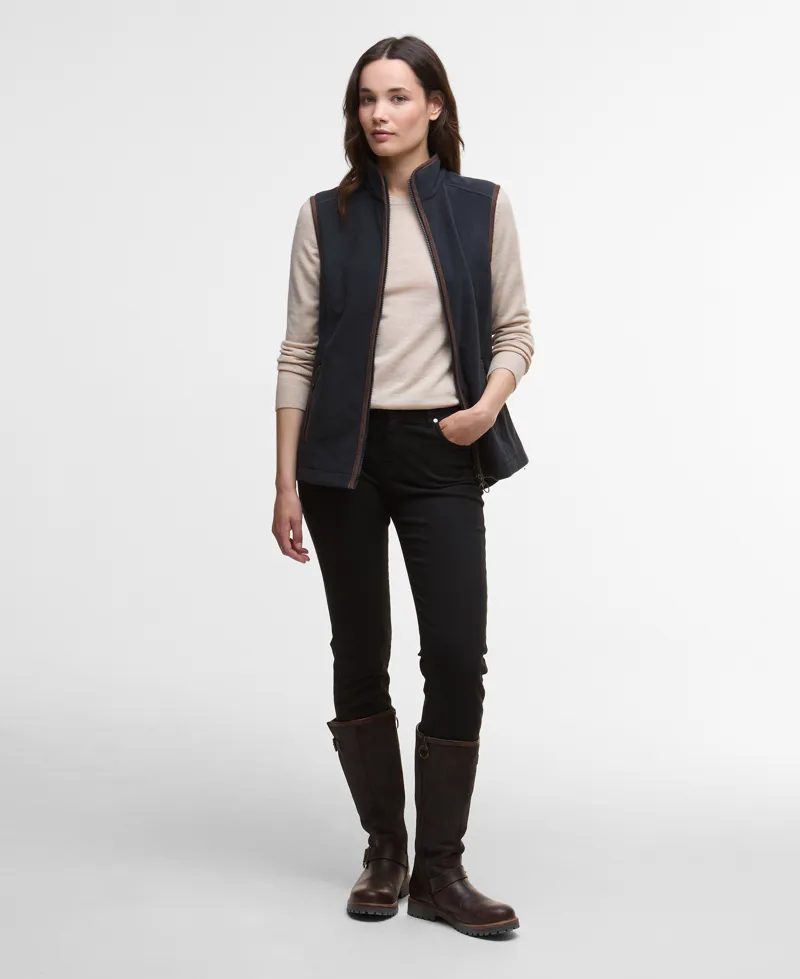 Barbour Ladies Country Colton Fleece Gilet Navy-1