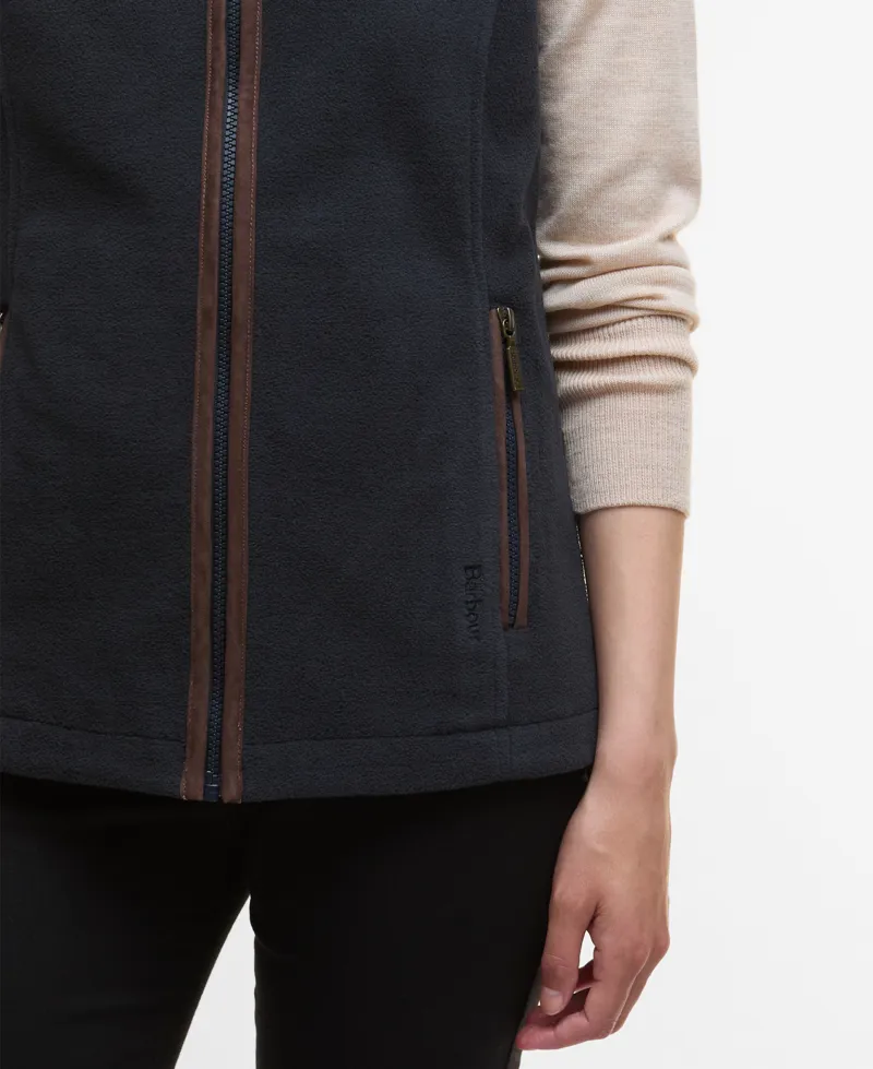 Barbour Ladies Country Colton Fleece Gilet Navy-4