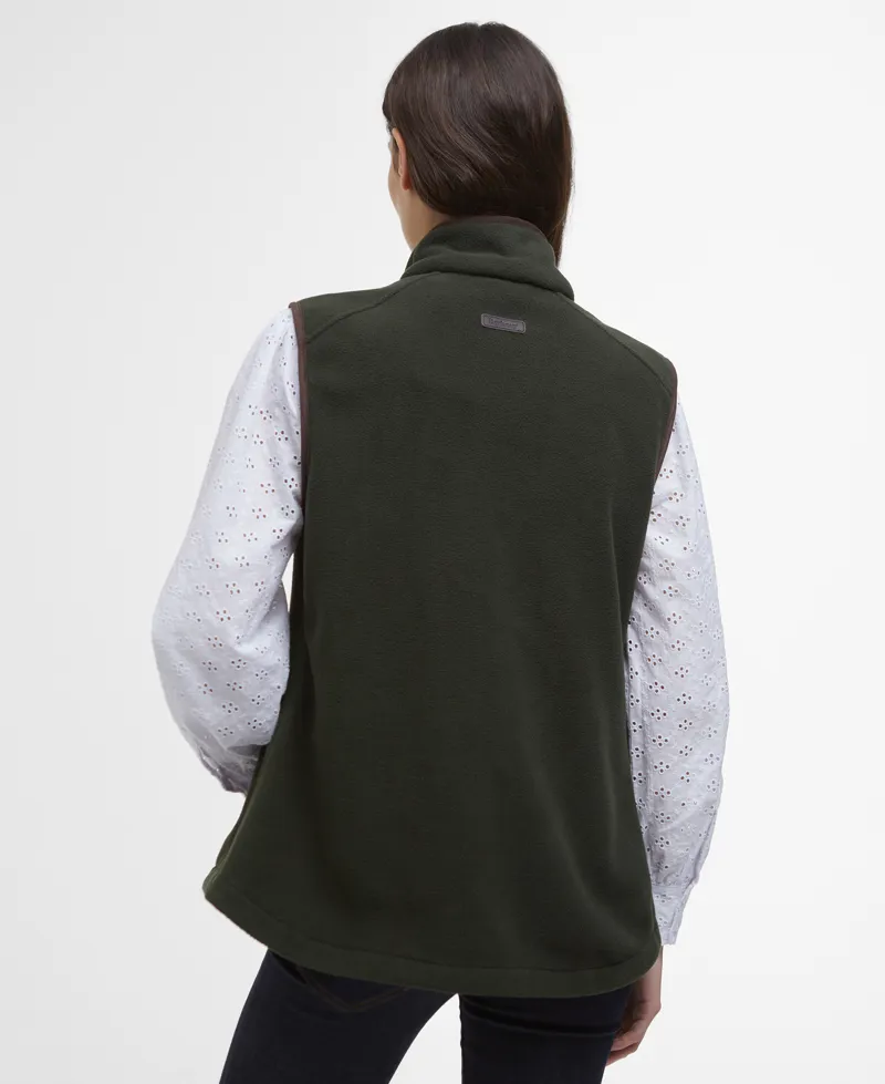 Barbour Ladies Country Colton Fleece Gilet Sage-1