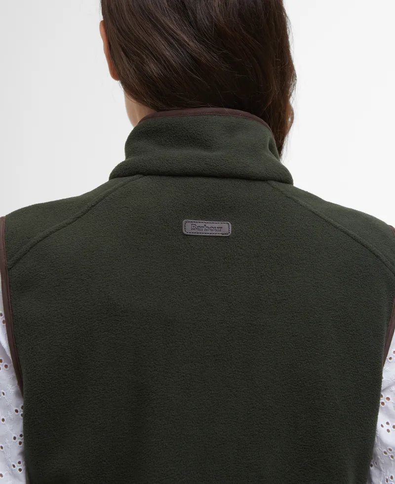 Barbour Ladies Country Colton Fleece Gilet Sage-3