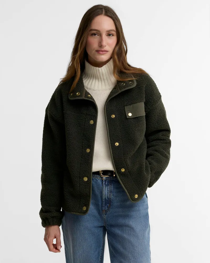 Barbour Mabel Fleece Olive-6