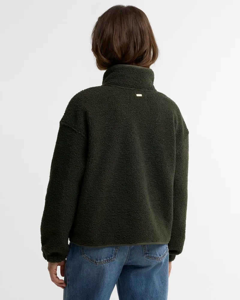 Barbour Mabel Fleece Olive-2