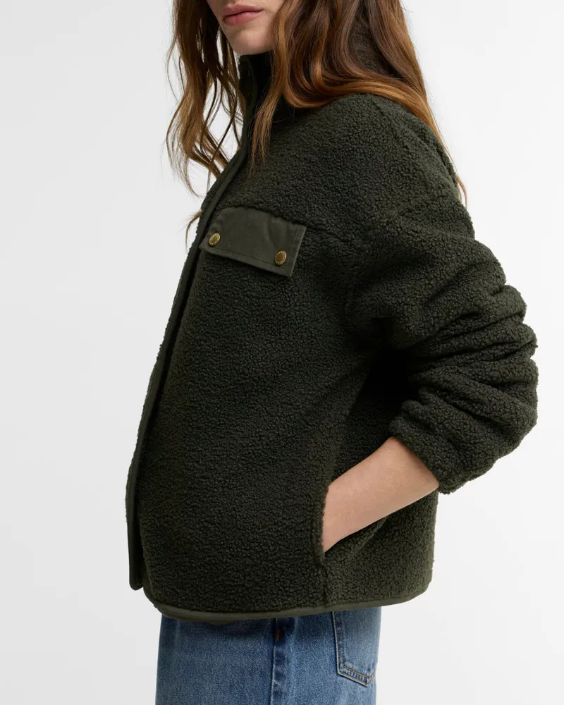 Barbour Mabel Fleece Olive-4