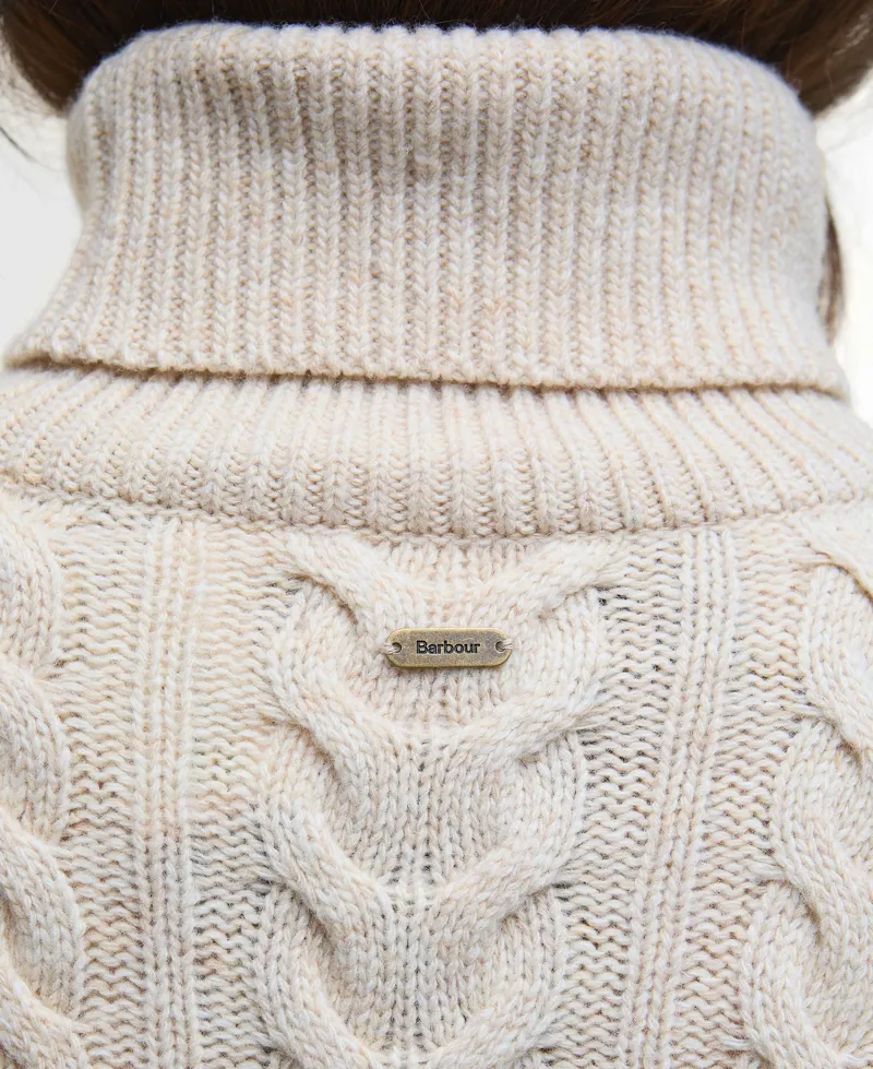 Barbour Womens Embleton Rollneck Knit Jumper Birch-5