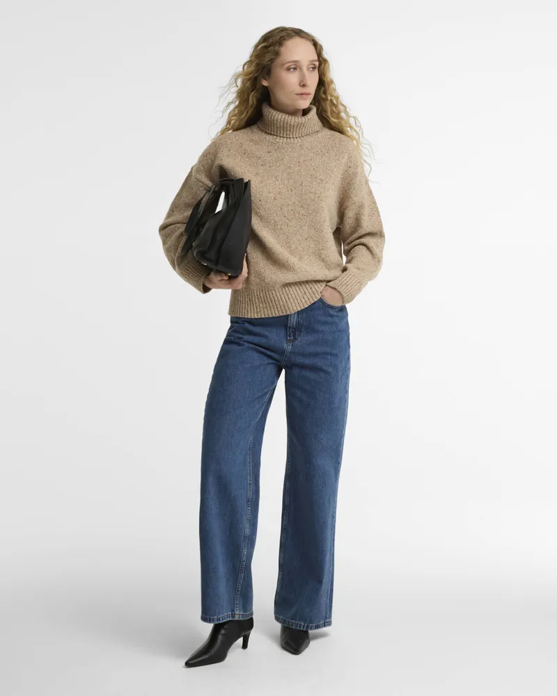 Barbour Stanford Fleck Rollneck Wool Jumper in Warm Trench-1
