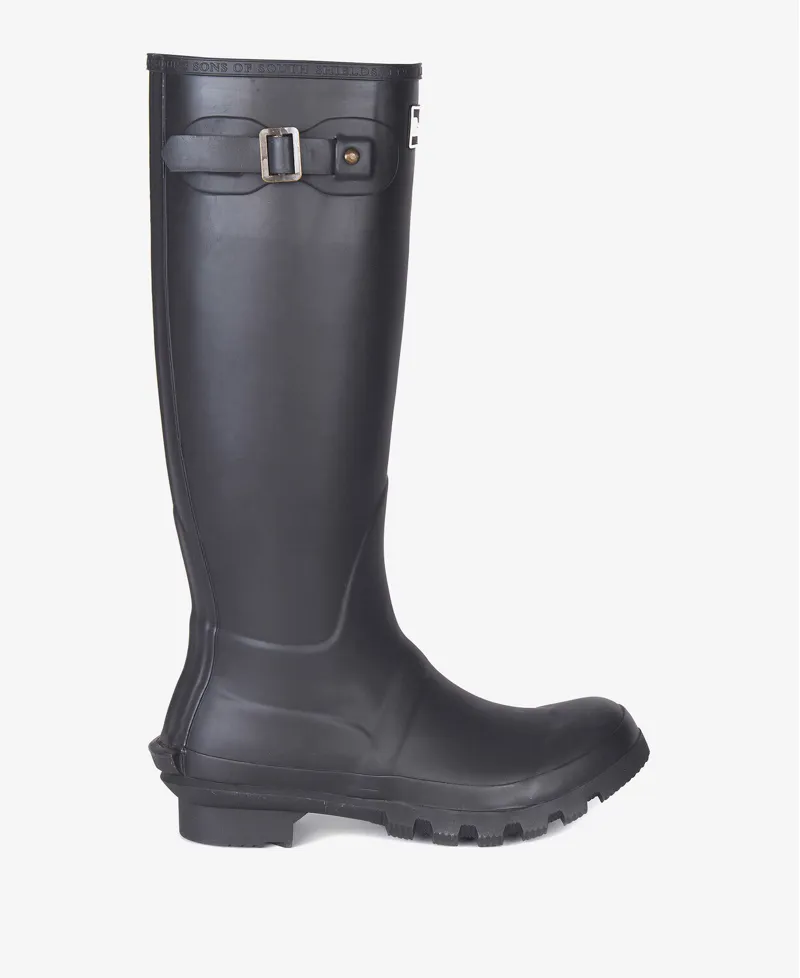 Barbour Ladies Bede Wellington Boot Black-1