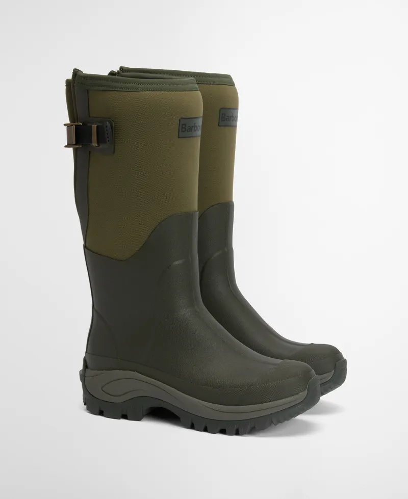 Barbour Womens Tynedale Wellingtons Olive Green