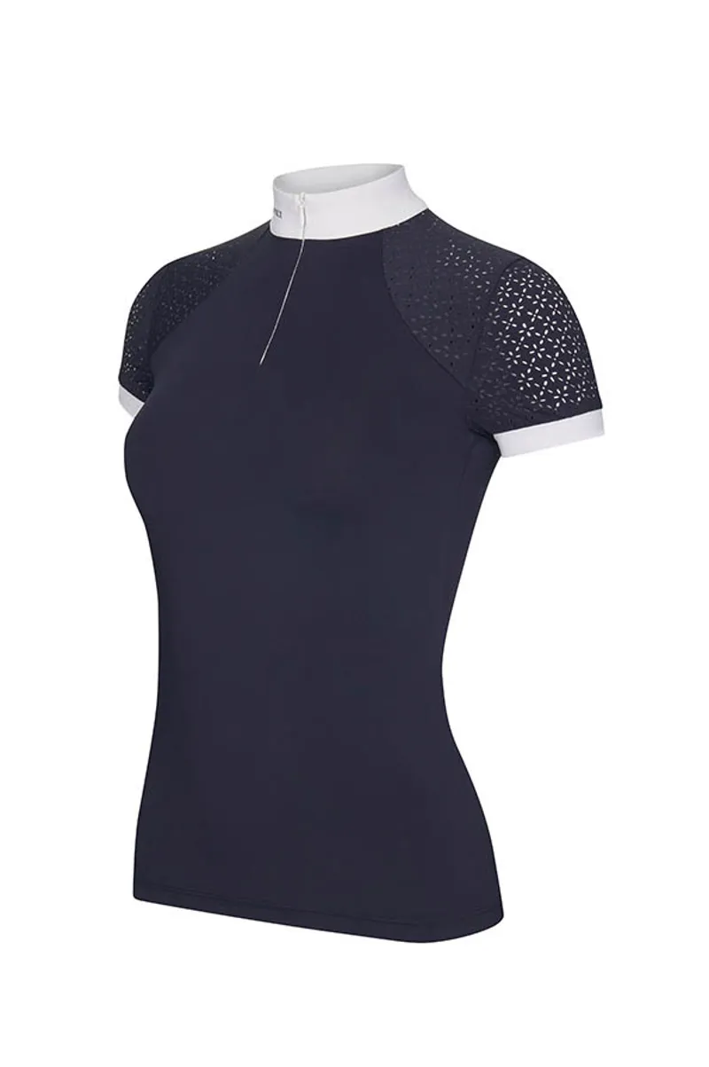 Le Mieux Olivia Short Sleeve Show Shirt Navy-2