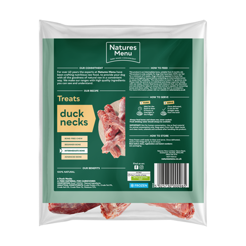 Natures Menu Raw Frozen Duck Necks-1