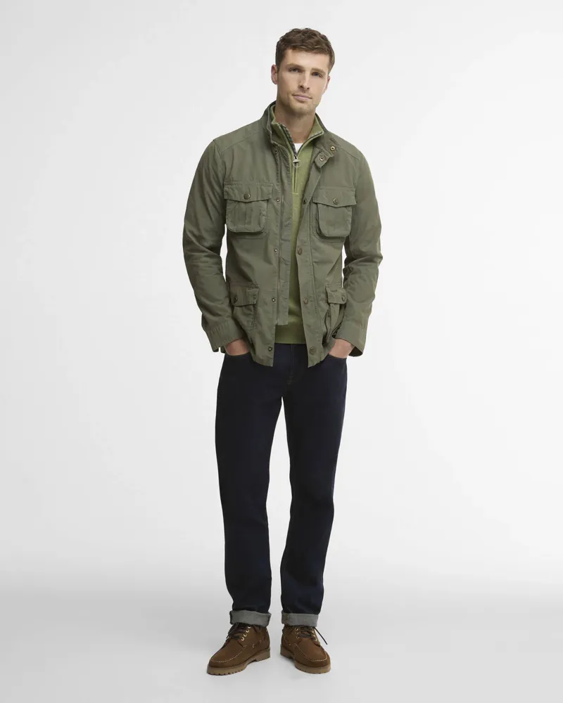  Barbour Mens Corbridge Utility Jacket in Dusty Olive-1