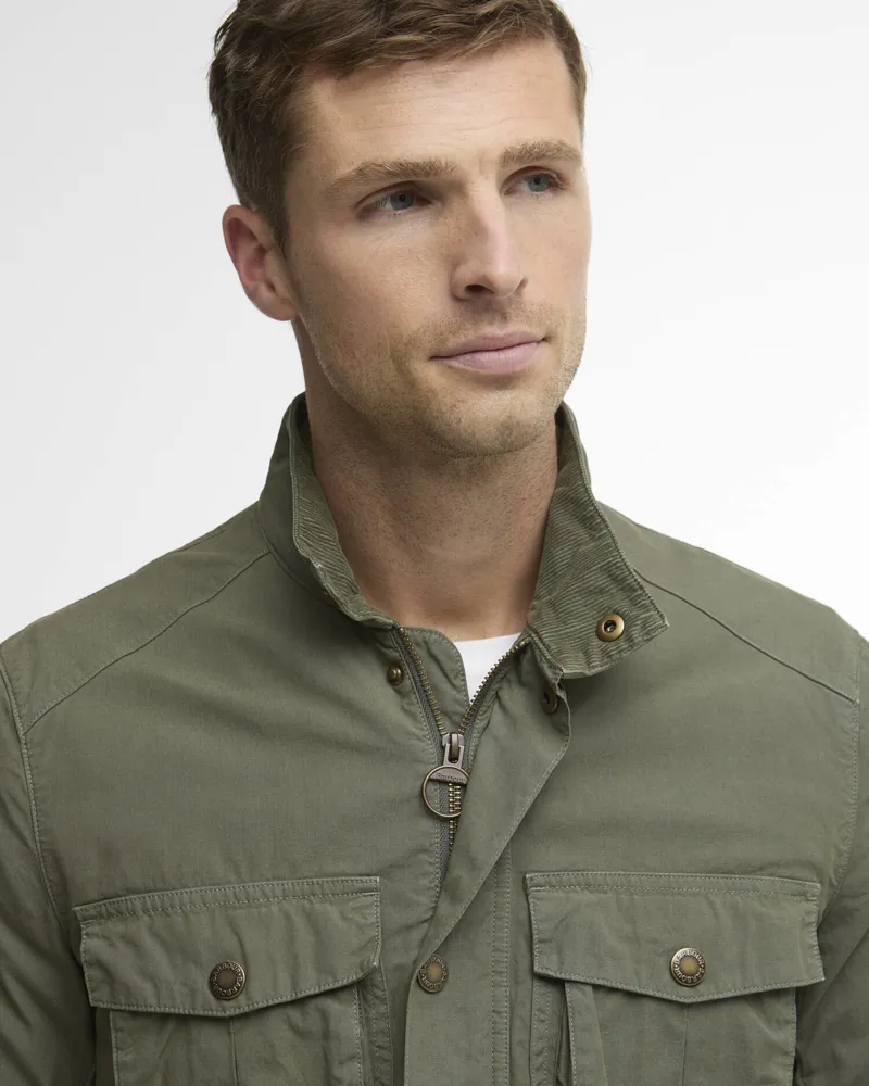  Barbour Mens Corbridge Utility Jacket in Dusty Olive-4